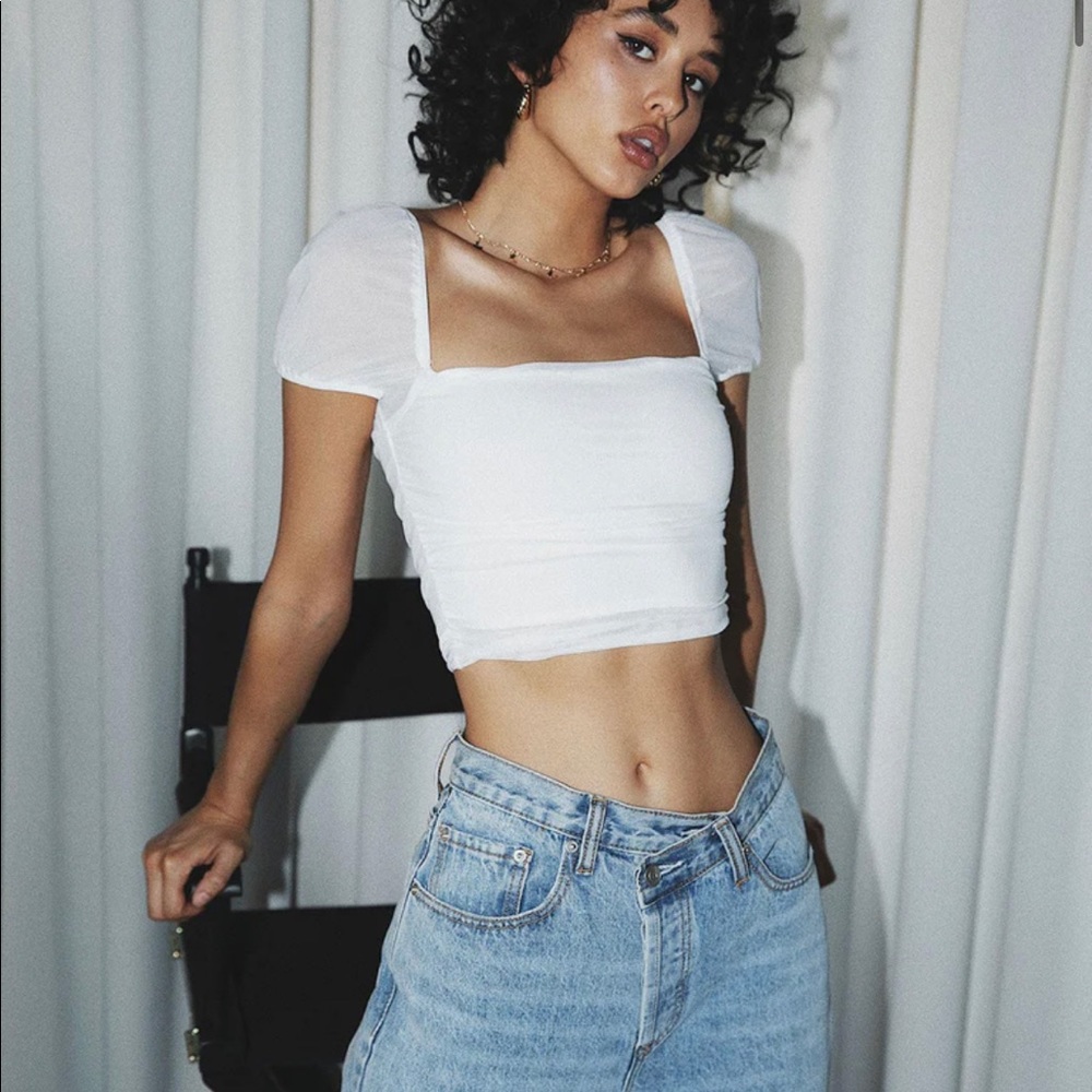Princess polly white crop top